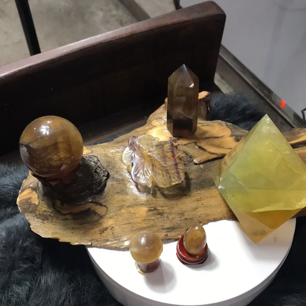 Fluorite  yellow set - Picture 9 of 17